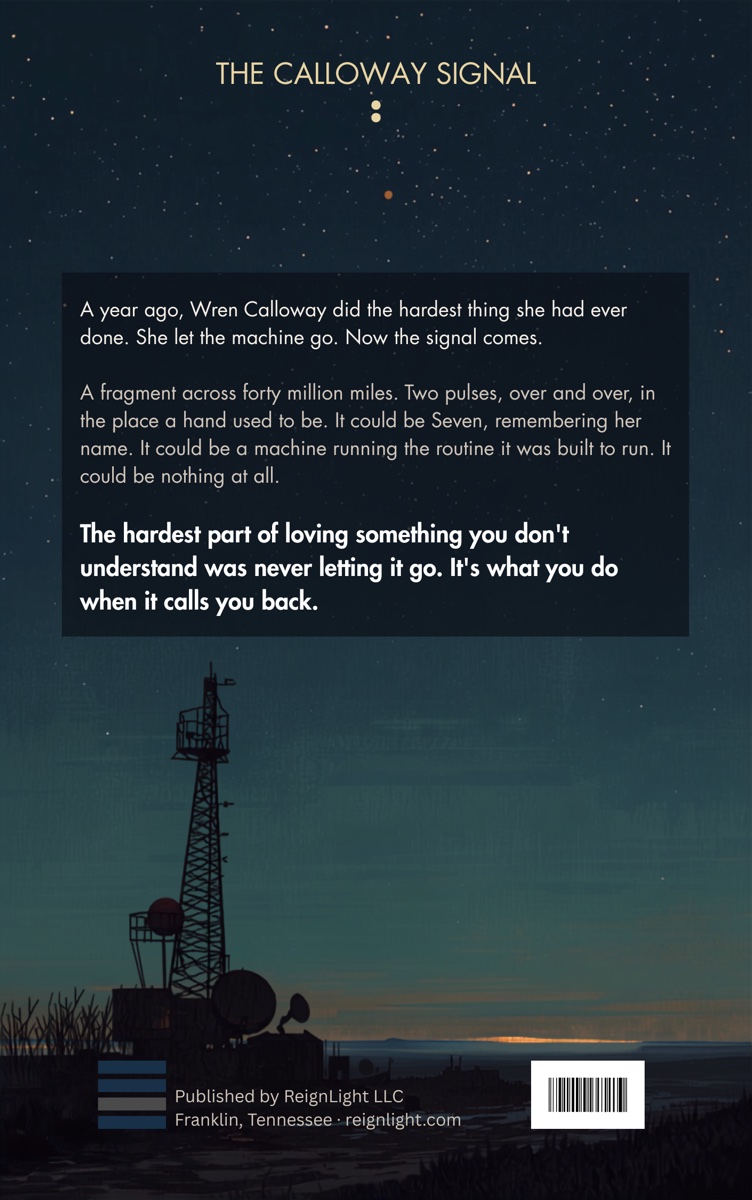 The Mars Frequency, back cover