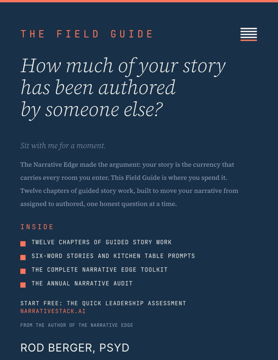 Your Narrative Edge: The Field Guide, back cover